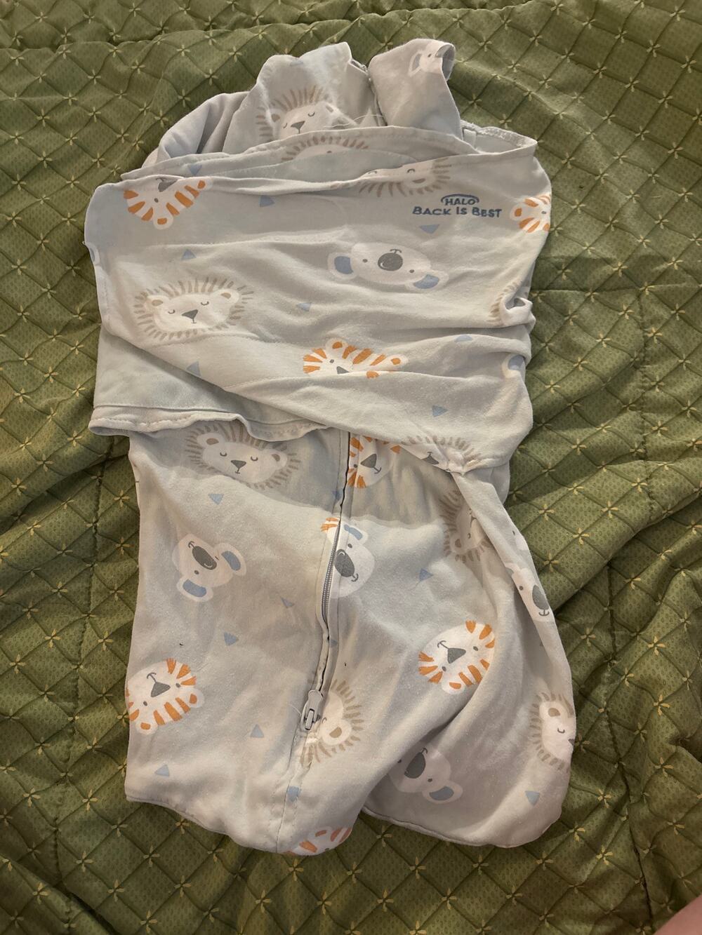 HALO SLEEPSACK and swaddle jungle theme